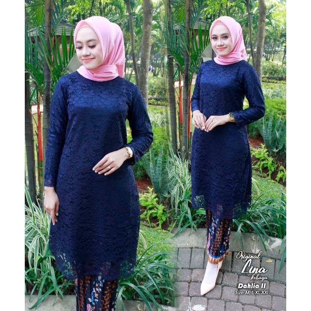 Tunik brokat/kebaya kurung/brokat tunik panjang/atasan tunik brokat