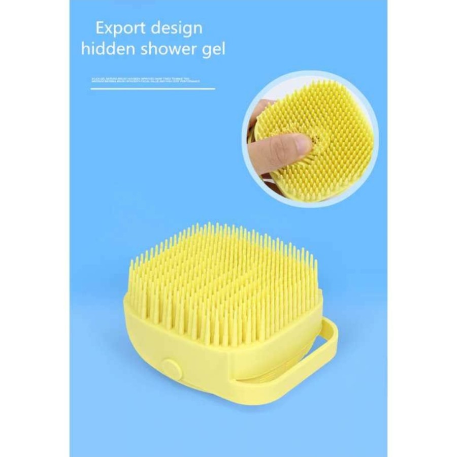 Sikat Mandi Badan Bath Brush Soap Container 80ml