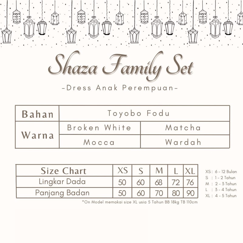 LITTLECAIM - Saza family set | family set lebaran