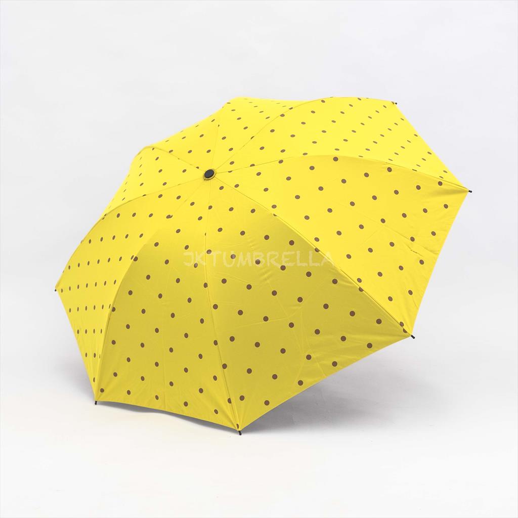 Payung lipat 3 motif /  polkadot kecil / anti UV / GRC - 8951