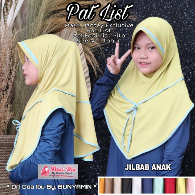 JILBAB ANAK LIST PITA ORI DOA IBU