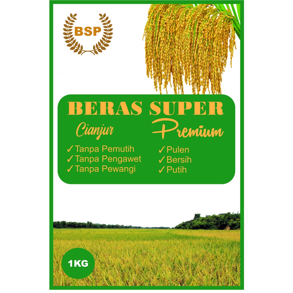 BERAS SUPER KUALITAS TERBAIK 1KG