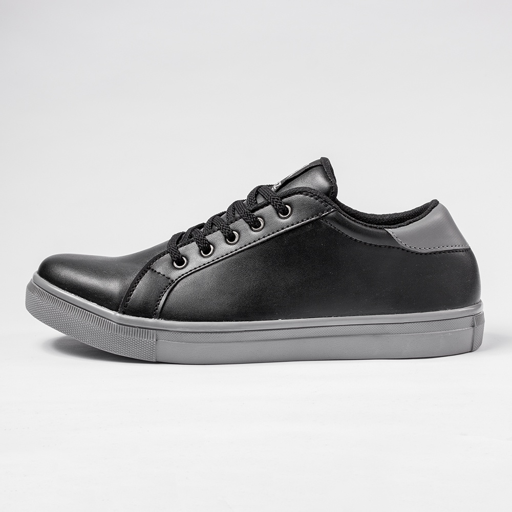 GEVA BLACK GREY |ManNeedMe x NAZ| Sepatu Sneakers Pria Casual Sneaker Cowok Shoes ORIGINAL