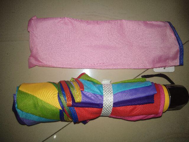 Payung Lipat Pelangi 3d Magic  Ajaib  Timbul Bunga Tiga Dimensi Timbul Motif