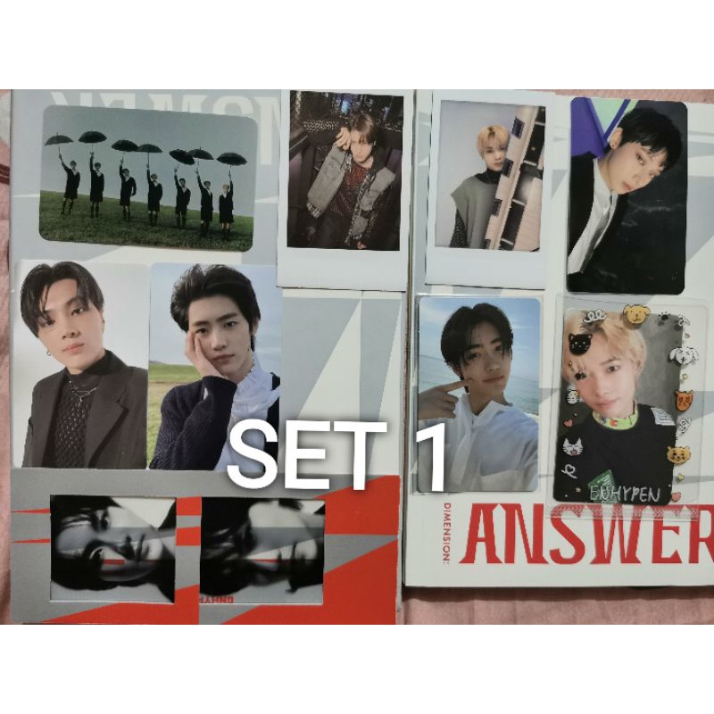 READY STOCK PC ENHYPEN DIMENSION ANSWER SET BC EVENT D:A, UMS SUNGHOON SET, DLL
