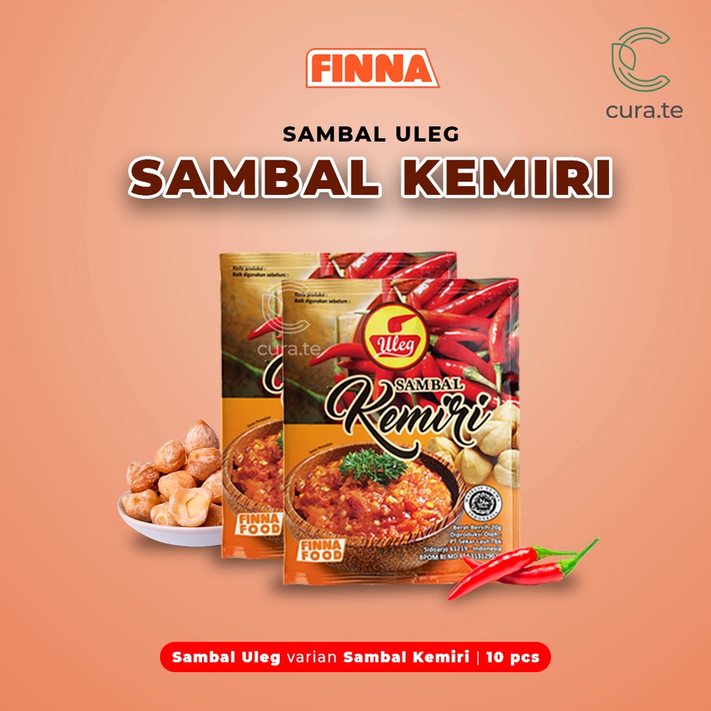 FINNA FOOD SAMBEL ULEG  | SAMBAL TERI KEMIRI TERASI BAWANG IJO PEDAS