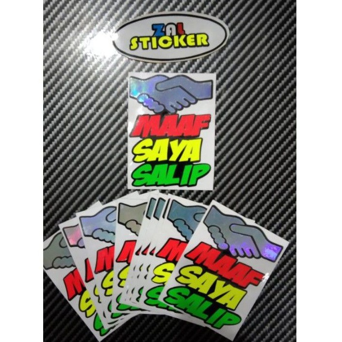 

STICKER MA'AF SAYA SALIP STICKER CUTTING