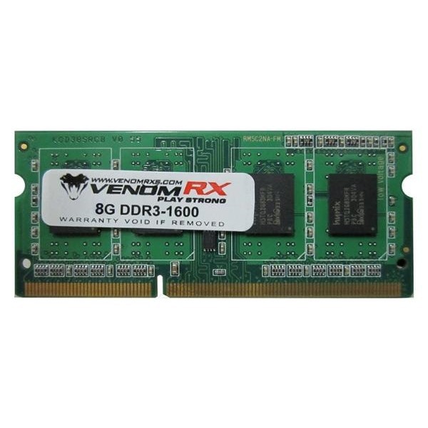 SODIM VENOM RX DDR3 8GB PC160 RAM LAPTOP MEMORI