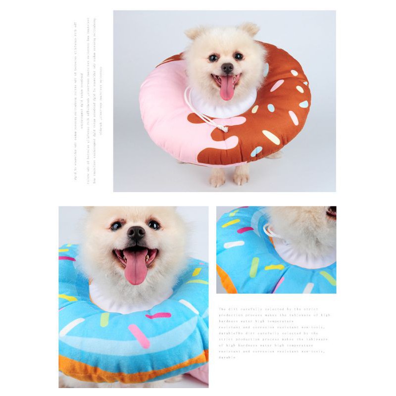 Pet Cone Bantal Model Donut Untuk Anjing dan Kucing