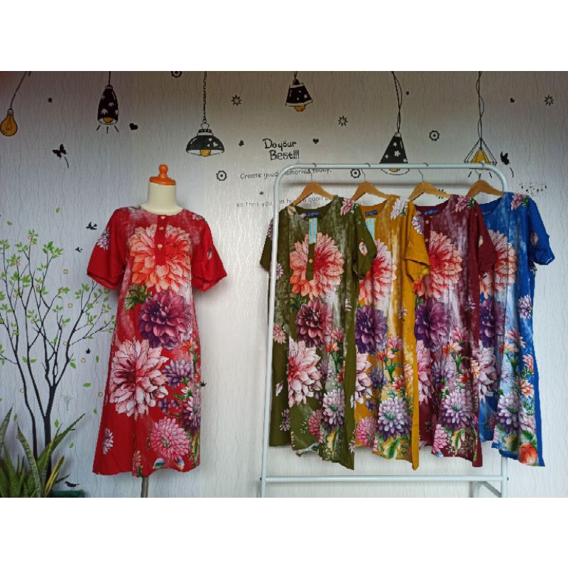 DASTER KENCANA UNGU BAJU TIDUR SANTAI WANITA KENCANA UNGU