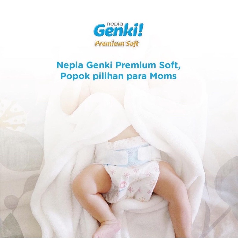 Nepia Genki Tape NB/S/M/L Popok Bayi Genki Rekat NB44/S72/M64/L54/XL44