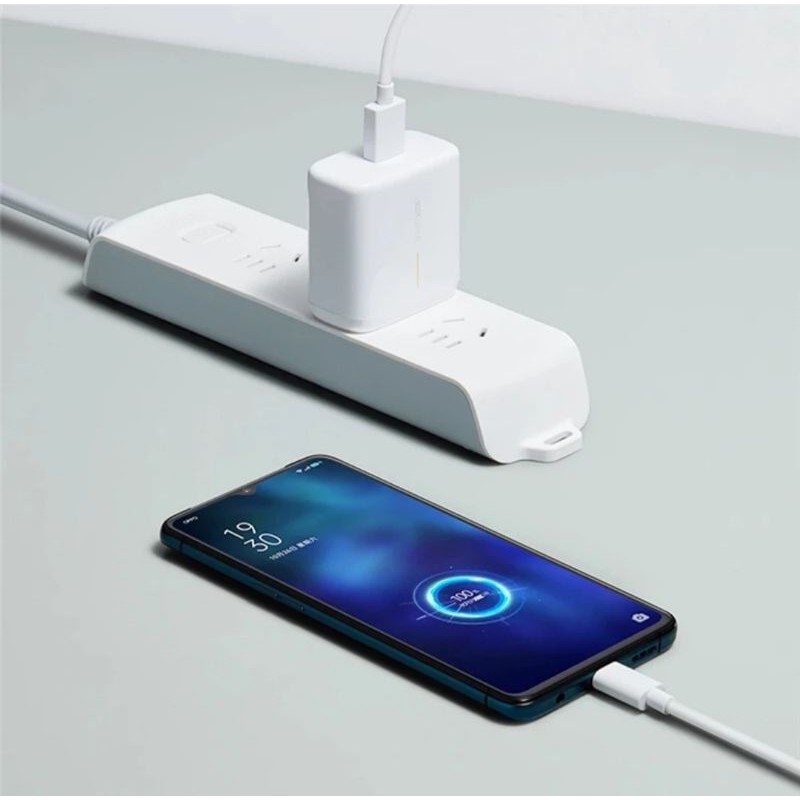 Casan Charger Charging Charge Super Fast Flash Adapter Kabel Oppo Realme 65W Vooc USB To TypeC Micro