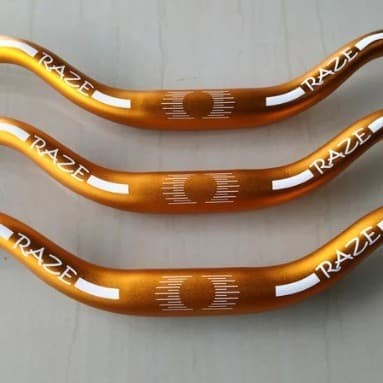 HANDLEBAR STANG SETANG SEPEDA GUNUNG MTB ALLOY RAZE OVERSIZE 31,8 GOLD