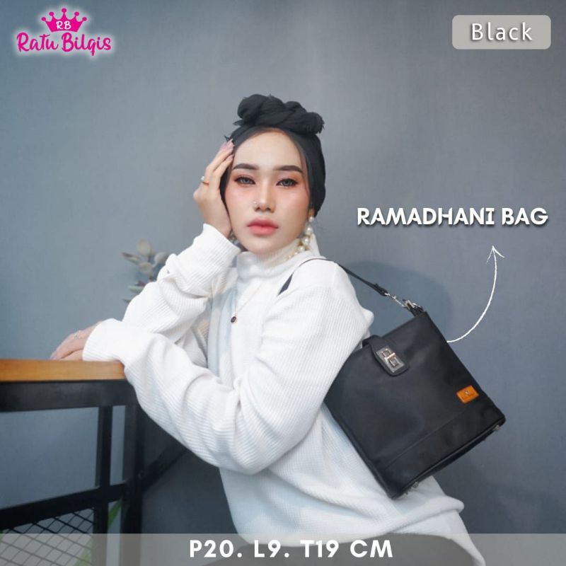 TAS SELEMPANG RAMADHANI BY RATU BILQIS BAHAN CHOCOLY ANTI AIR