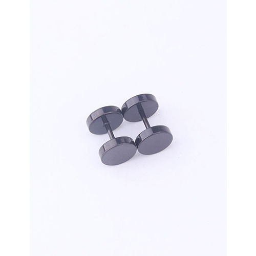 LRC Anting Tusuk Fashion Stainless Steel Smooth Screw Earrings (1pcs) V49223