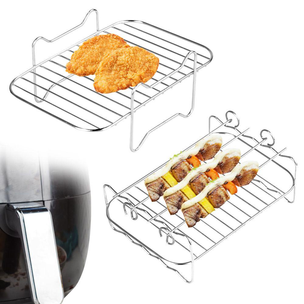 Preva Air Fryer Rak Untuk Ninja Stainless Steel Air Fryer Aksesoris Grill Rack