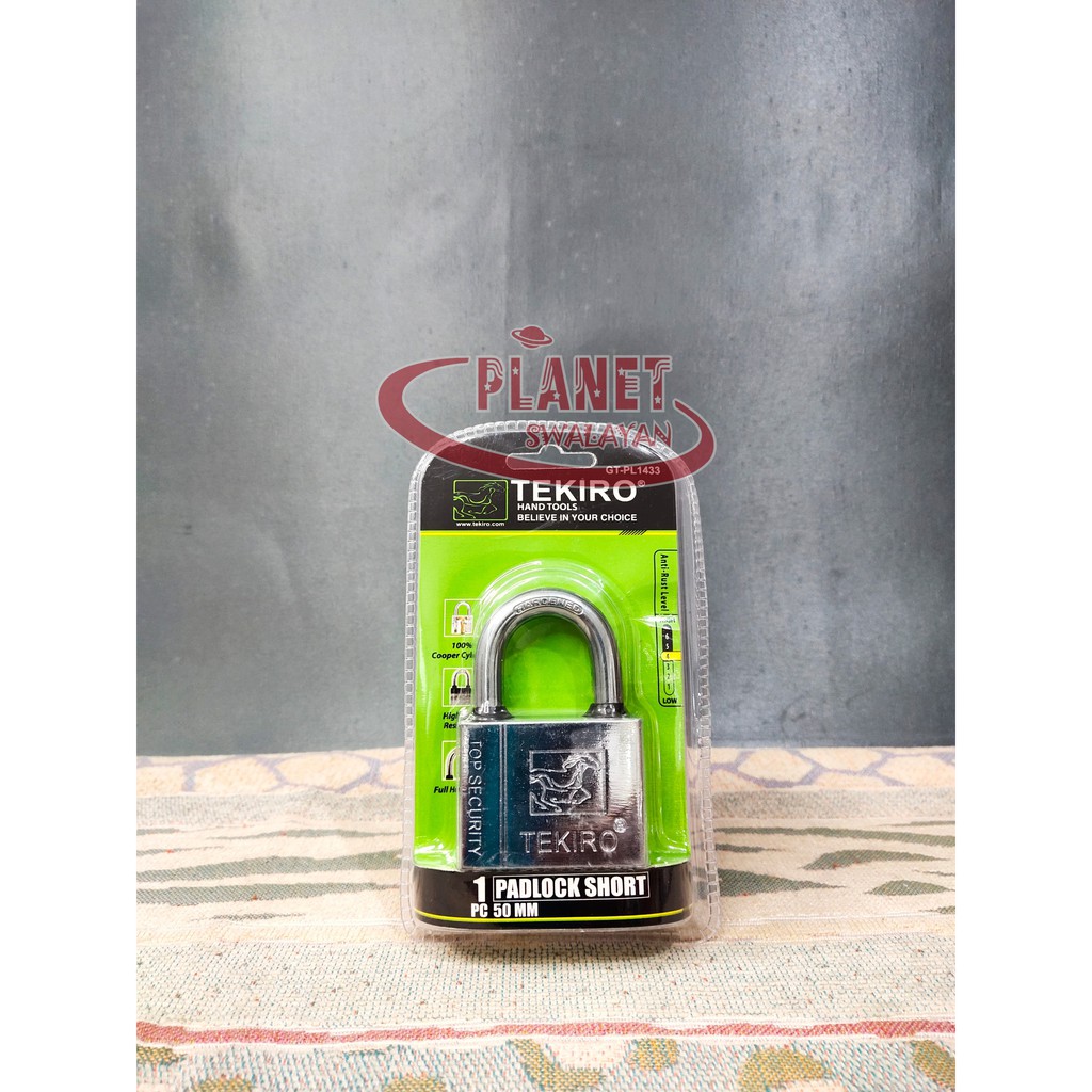 Gembok Leher Pendek / Padlock Short 50 Mm Tekiro