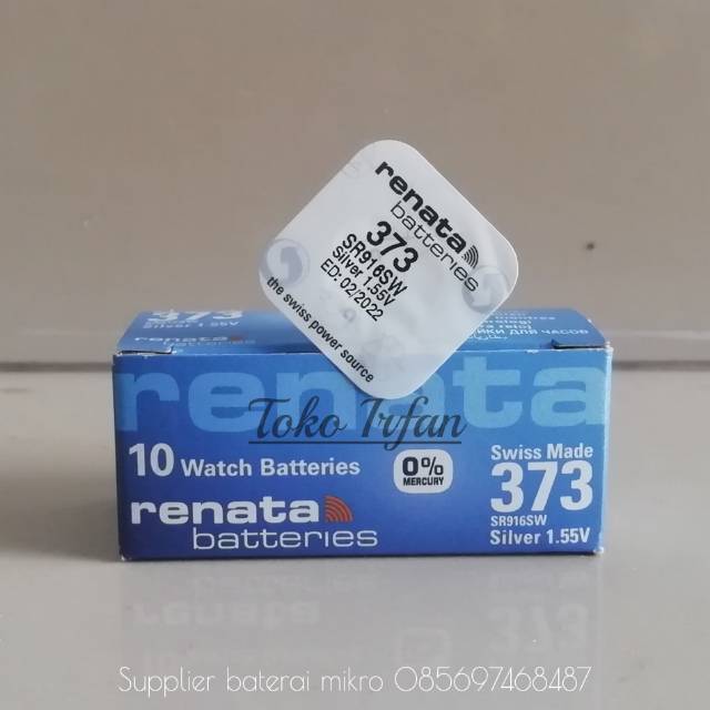 Baterai Renata 373 SR916SW Original Swiss - Baterai Jam Tangan 916