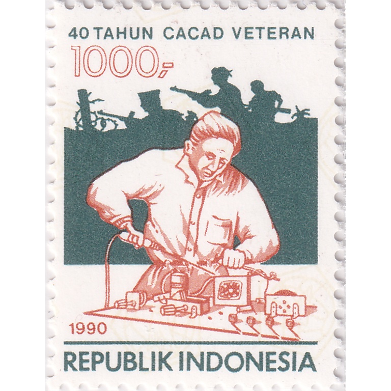 

Prangko Indonesia 1990 - The 40th Anniversary of Disabled Veterans Corp