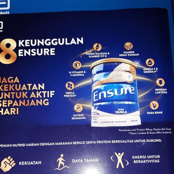 

IA7 [NEW] Susu ENSURE Vanilla 150gr (EXP AUG-DEC 22) ✦ a6 (Harga Promo)