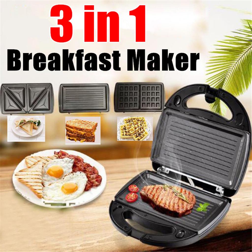 Sonifer 3 in 1 Waffle Maker SF-6113 Alat Pembuat Waffle Sandwich Pemanggang Roti Elektrik