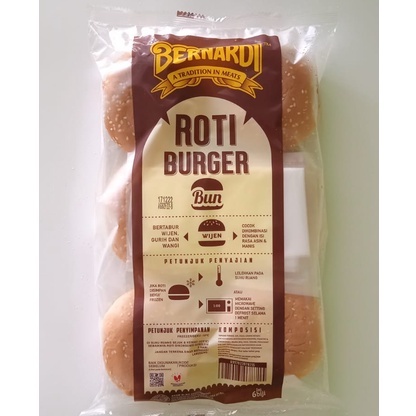 

Bernardi Roti Burger Wijen Vitalia Isi 6 pcs