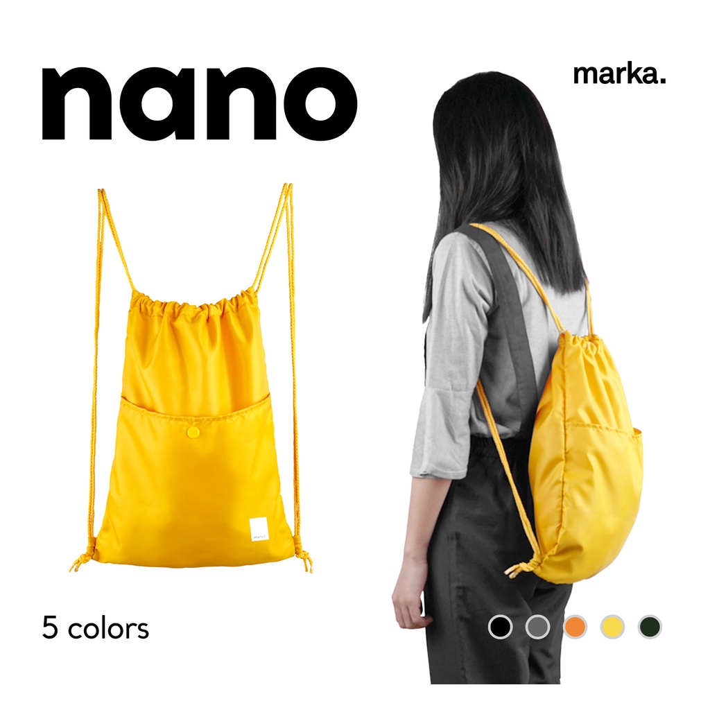 Nano - Backpack - Tas Punggung - Tas Serut - Marka Indonesia