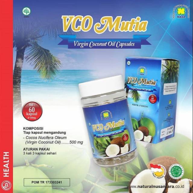 

VCO MUTIA NASA - Virgin Coconut Oil Capsules