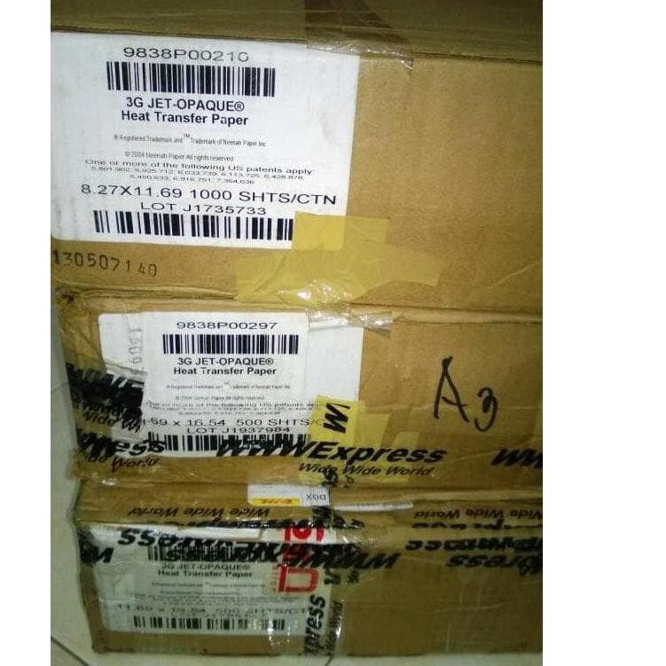 

Transfer paper 3G jet opaque A4, Buy 10 Free 1 ,.