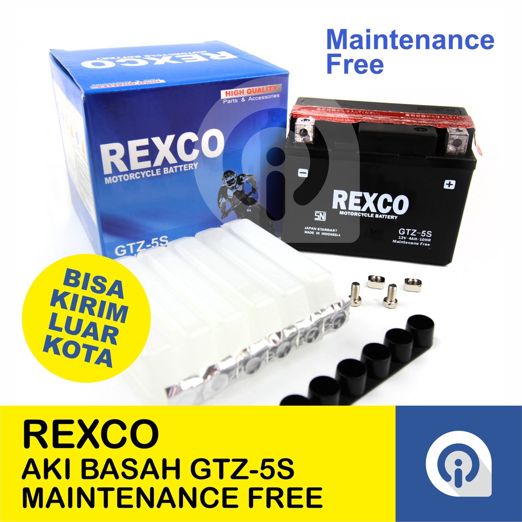 Accu Aki Motor GTZ-5S REXCO - Maintenance Free