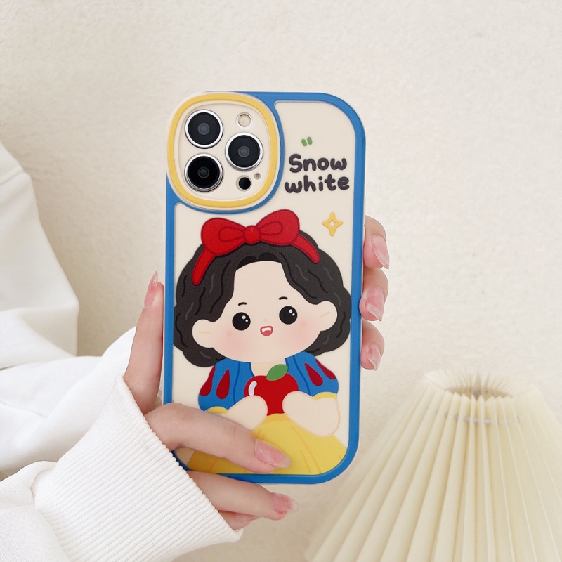 Soft case Motif Kartun Snow white Untuk iphone 13 12 11 Pro Max XS XR 8plus iphone 12pro12pro Max 7 8 Plus X XS XR XSMAX