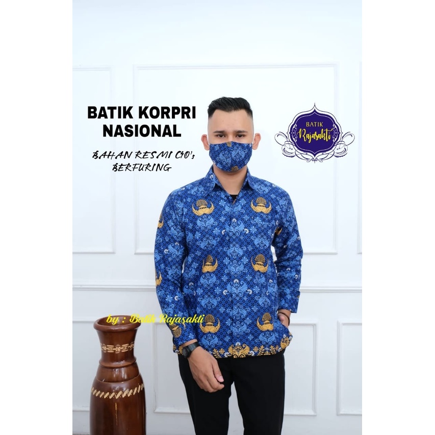 KORPRI RAJASAKTI KEMEJA BATIK PRIA SOLO LENGAN PANJANG LAPIS FURING PREMIUM HARIS HARSHA HASTHA JANITRA JAYANEGARA JAYASURA KAMANJAYA KHARISMA  KHUKUH MAHESA NATANEGARA NATAWANGSA NATAWIBAWA NATAWIJAYA NAYAKA PANDJI PERWIRA PRADHIFTA RAJASWA SAKTI SAPTHA