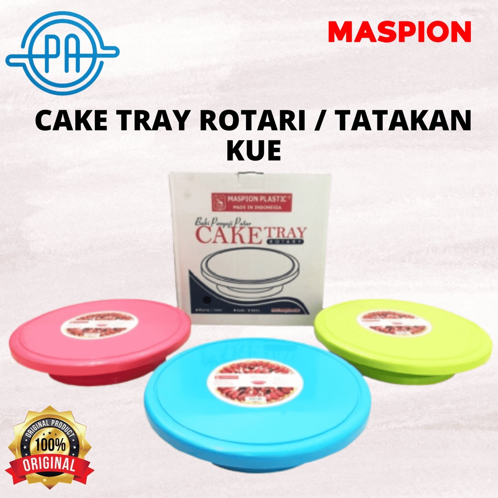 ROTARY CAKE TRAY /  MEJA PUTAR KUE MASPION / Nampan Saji Kue