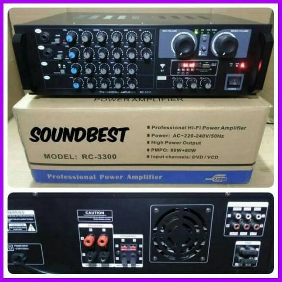 Power Ampli soundbest Rc3300 Original Amplifier Mixer Rc 3300