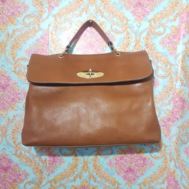Preloved branded Tas Mulberry alexa brown satchel hobo authentic auth ori original bag