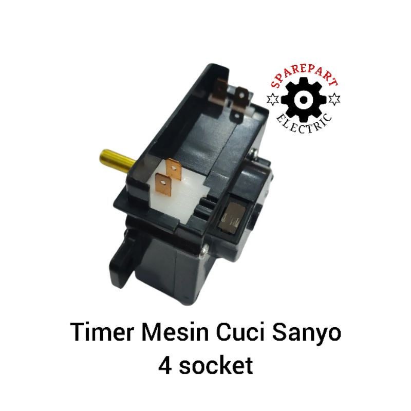 TIMER WASH MESIN CUCI SANYO 2TABUNG MODEL 4 SOCKET