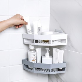 Rak Gantungan Sudut Dinding Kamar Mandi Multifungsi Corner Shelf - ST145