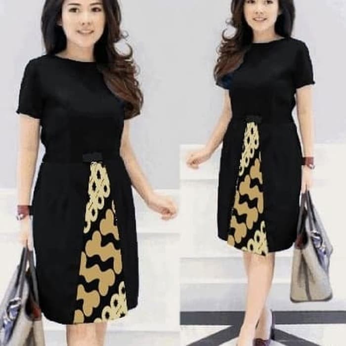 ❤️Bodycon Dress Brukat Brokat Lace Lokal Bandung❗️Lengan Terompet Yellow Mustard Belleza Dress MPD