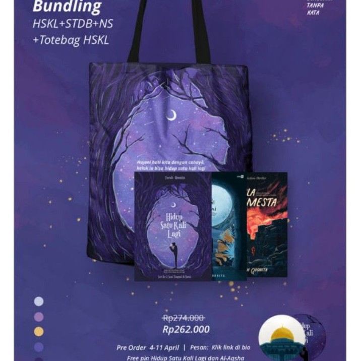 [Paket Hemat] 3 Buku Farah Qoonita; Hidup Satu Kali Lagi, Nyala Semesta & Seni Tinggal Di Bumi