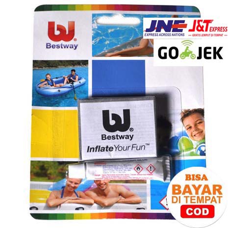 BESTWAY REPAIR KIT LEM TAMBAL UNTUK KOLAM PERAHU KARET KASUR ANGIN_Cerianti