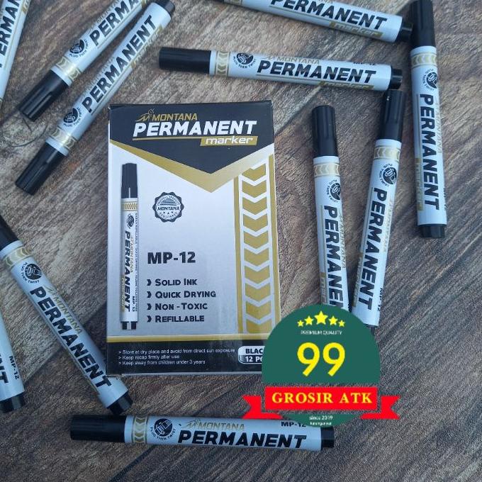 

✨ ⚡ale [ PERMANENT ] SPIDOL MONTANA/spidol permanent marker/spidol murah harga bersaing