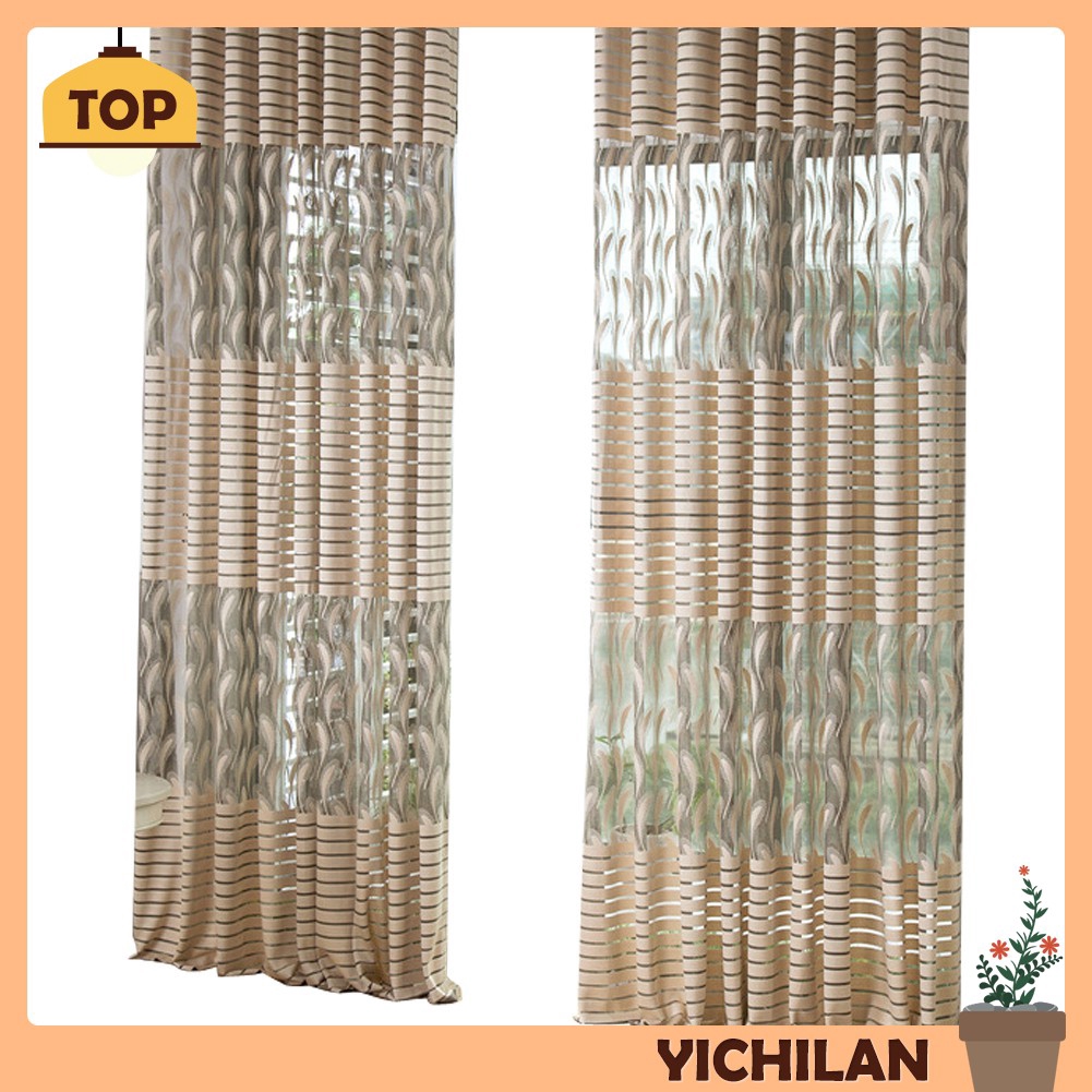 Tirai Gorden Motif Bulu Warna Khaki Ukuran 250cm x 100cm Tirai Gorden Motif Bulu Warna Khaki Ukuran 250cm x 100cm