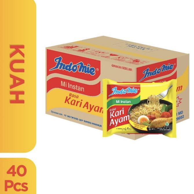 

Terlaris# Indomie Rebus Kari Ayam 1 Dus ( Isi 40Pcs )