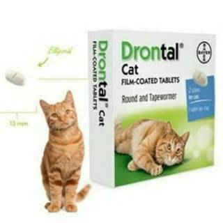 Image of Grosir Obat Cacing Kucing Tablet Drontal Plus Flavour Bayer Cat Tablets