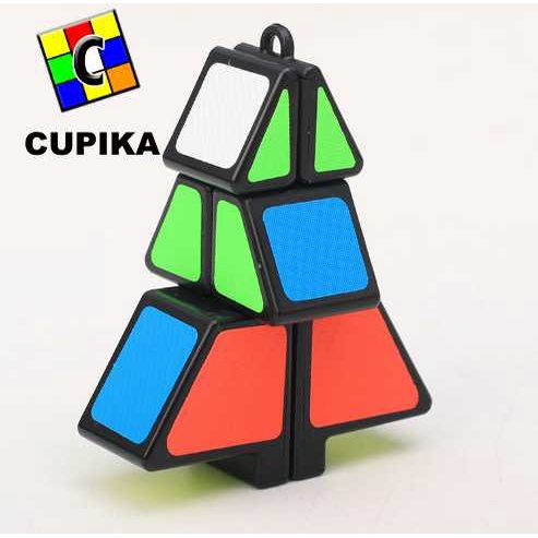 Rubik 3x2 2x3 Pohon Natal Chrismas Yongjun Qiyi 3x3 viral bagus unik