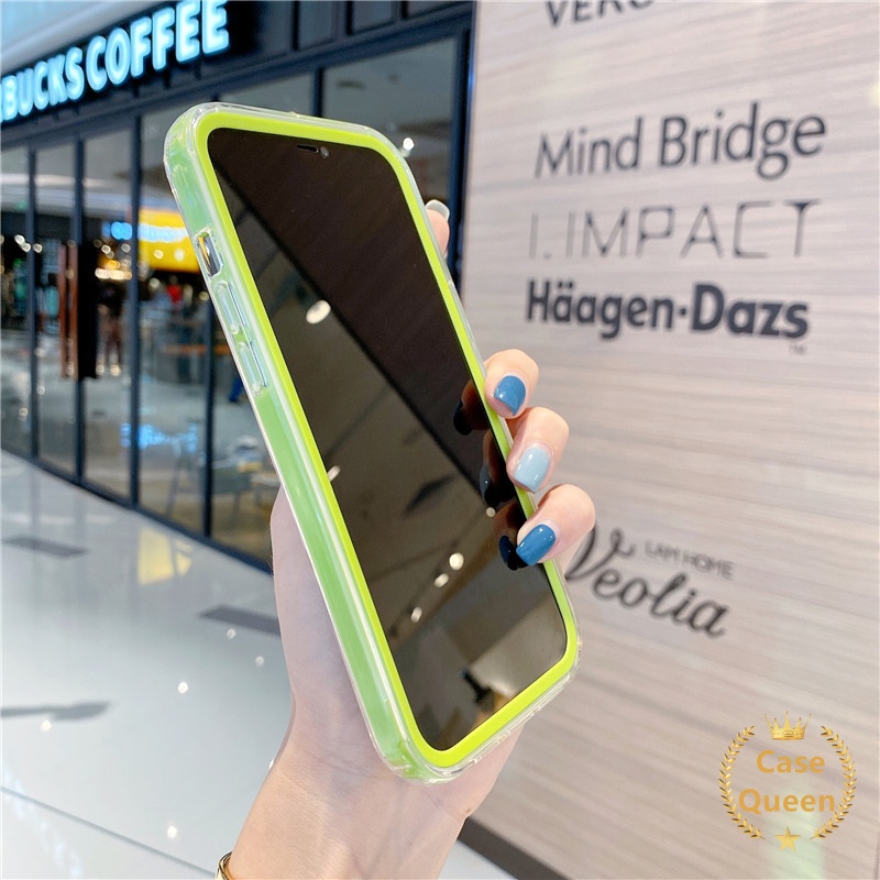 4 in 1 Case Macaron Simple Shockproof Untuk Oppo A7 A12 A15 A16 A16s A54 A15s A1k A52 A95 A74 A72 A92 A5s A3s A9 A53 A33 A32 A31 A35 4F 5F 6 Soft Case Untuk Iphone