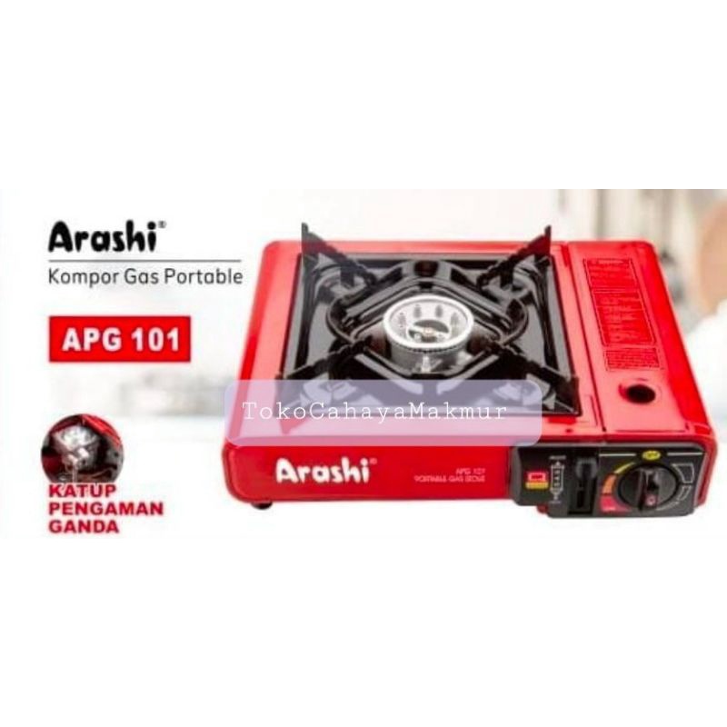 Arashi Kompor Gas Portable APG 101 / Kompor Mini BBQ/Hiking/Travelling