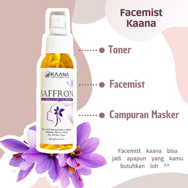 FACE MIST SAFFRON WITH ZAMZAM KAANA SAFFRON