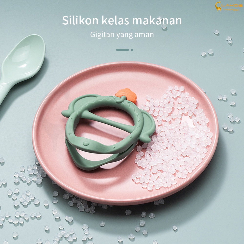 LAKOE Teether bayi / teether gelang bayi Bahan silikon BPA FREE