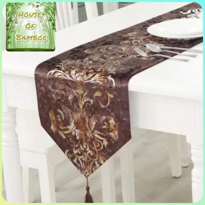 Table Runner Taplak Meja Europe Ukuran 180, 210, 250 Cm